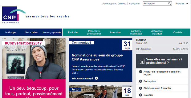 JP Morgan Cazenove annonce une baisse de CNP en Bourse 