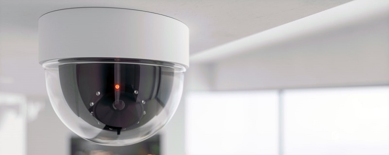 camera de securite dans un salon 