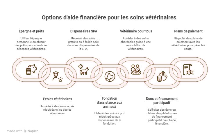 infographie aide financiere pour les frais veterinaires