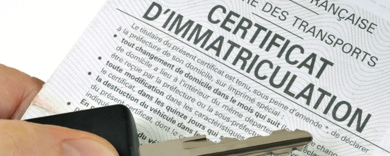 chevaux fiscaux et carte grise