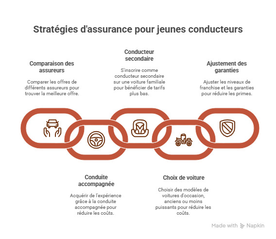 infographie assurance jeune conducteur