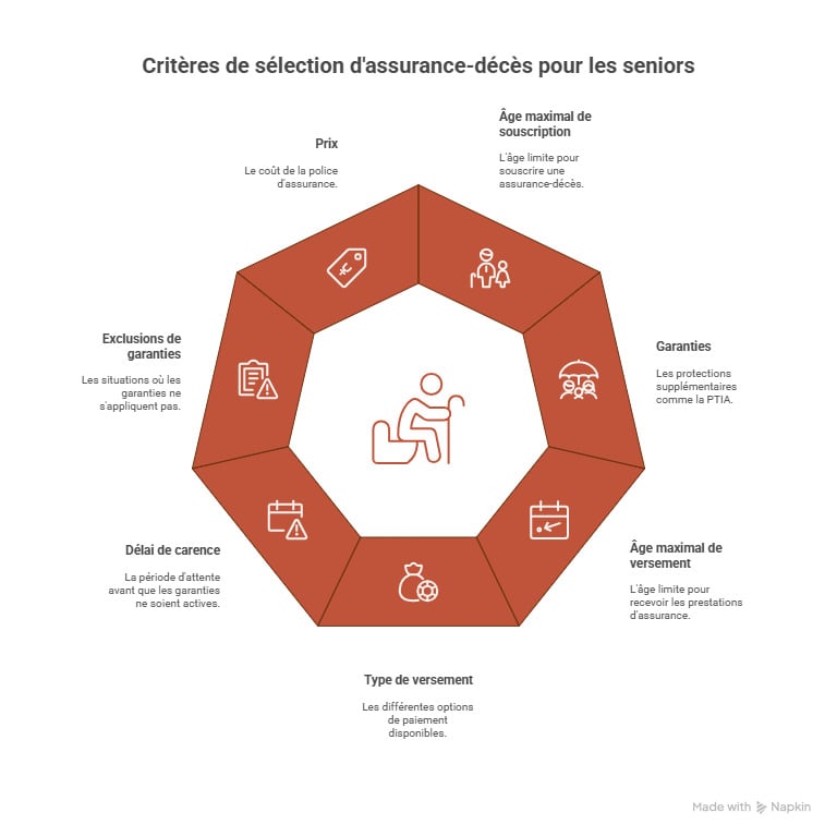 Infographie assurance décès senior