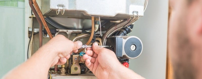 réparation suite à un problème de chaudière