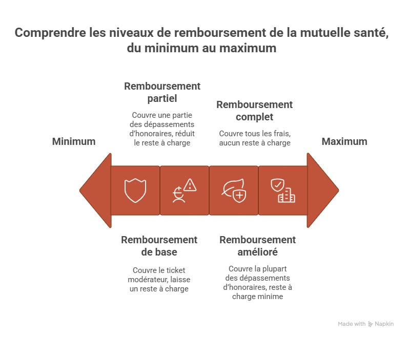 infographie quelle est la methode de calcul du remboursement de la mutuelle sante