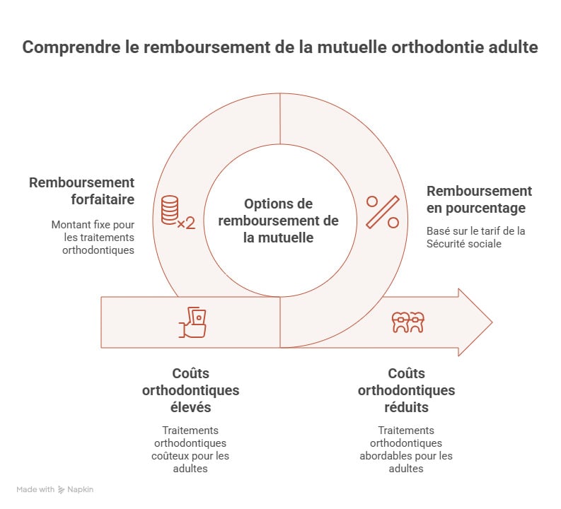infographie quelle prise en charge pour la tres couteuse orthodontie des adultes
