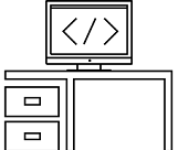 Bureau et ordinateur