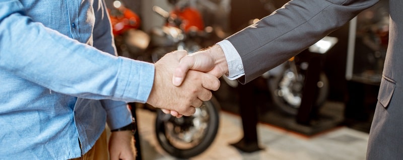 Accord d'achat moto en concession