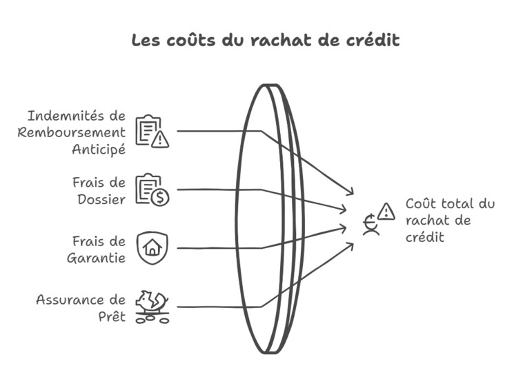 couts liés au rachat de crédit